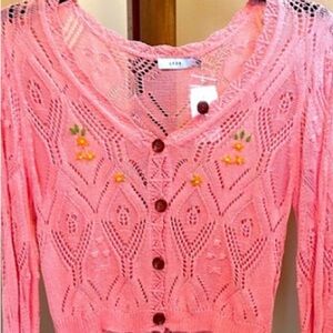 LUSH Pink Knit Sweater